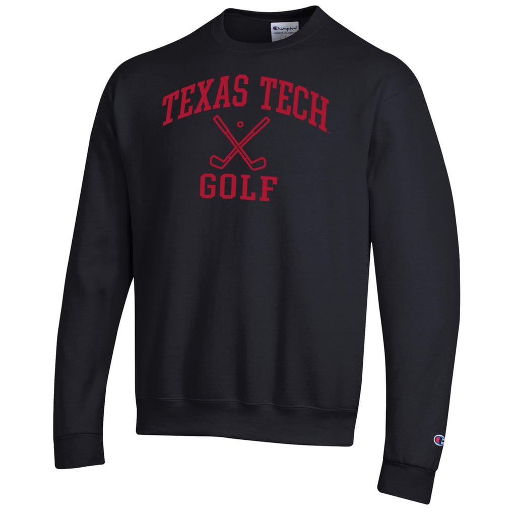  Texas Tech Red Raiders Champion Powerblend Crewneck Sweatshirt - Black